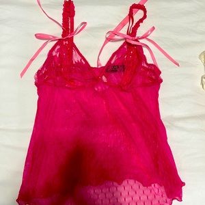 Hot pink/baby pink lingerie top. Never worn